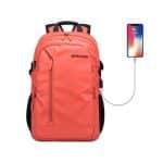 Arctic Hunter B00387 15.6 ” Multi Functional Travel Laptop Waterproof Backpack USB Charging- Orange