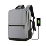 Meinaili 1908-Wl 15.6 Business Waterproof Laptop Backpack – USB Outport – Gray