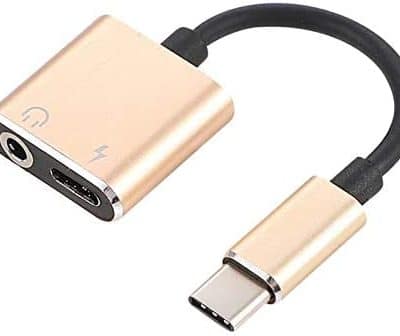 2 in 1 USB Type C Audio Jack Adapter for Xiaomi/Huawei Mate (3.5mm)