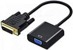 DVI to VGA Male to Female Adapter for DVI Device Laptop PC to VGA Displays Monitors Projectors
