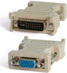 DVI DVI-I (M) 24 5 Pin to VGA Video Converter/Adapter, Gold