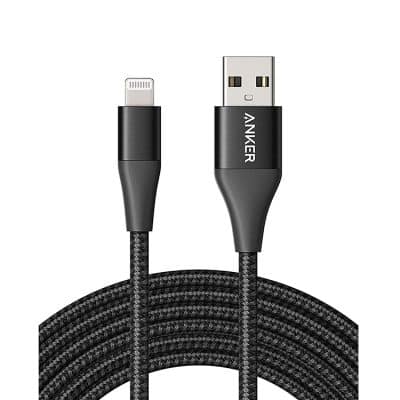 Anker Powerline II with lightning Connector 6ft – Black