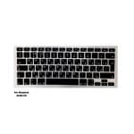 Keyboard Cover for MacBook (A1466) U.K Layout Silicone Protector, Black
