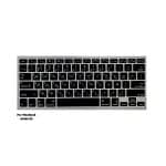Keyboard Cover for MacBook (A1466) U.S Layout Silicone Protector, Black