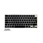 Keyboard Cover for MacBook (A2442&A2485) UK Layout  Silicone Protector, Black