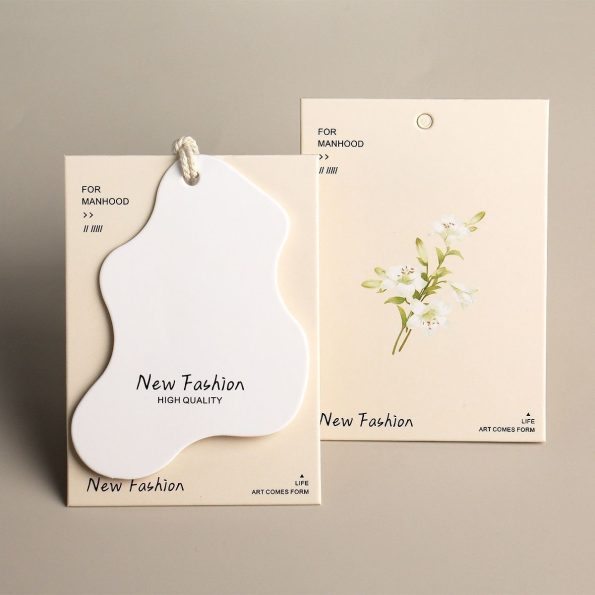 Custom die cut tags