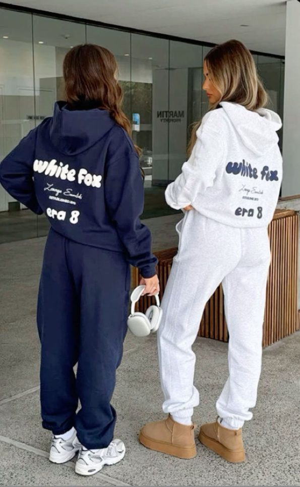 uk white fox hoodie navy blue and white